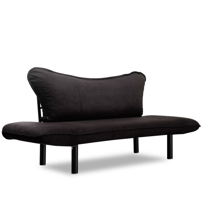 Atelier Del Sofa Chatto - Sofá-Cama de 2 Plazas Negro